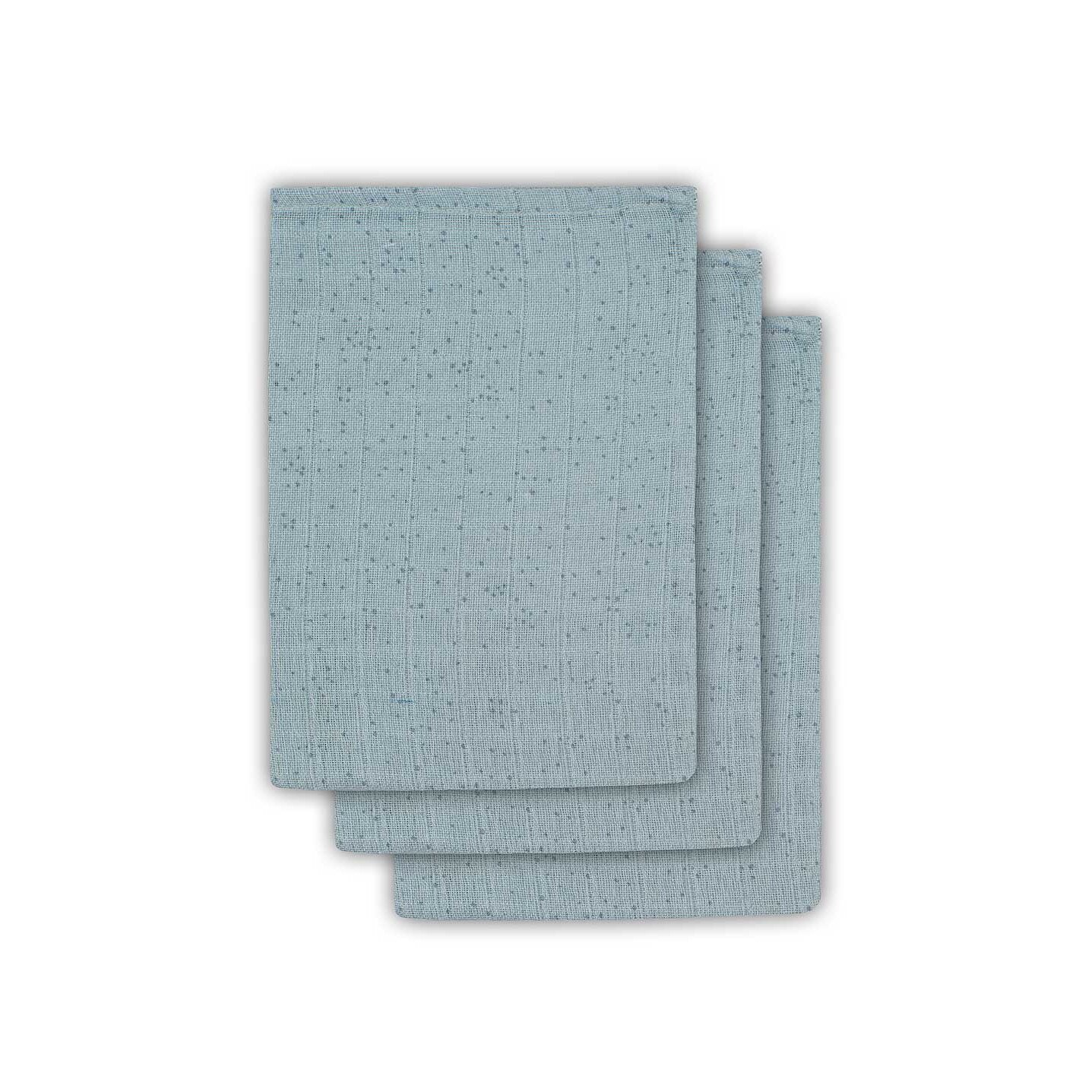 Set 3 manusi hidrofile, Jollein Mini dots, 15x20 cm, bumbac, verde