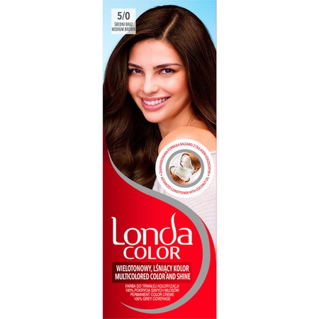 Vopsea de par permanenta Londa 5/00 Saten mediu, 110ml