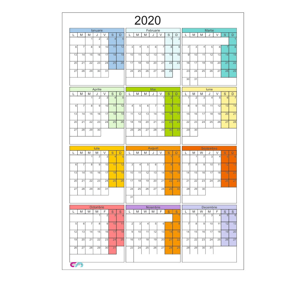 Calendar Planner Magnetic Anual RO 400/300