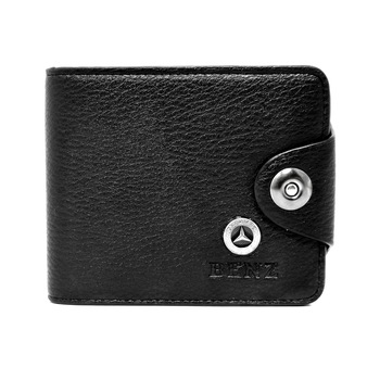 Portofel Mercedes-Benz barbatesc, negru, din piele , Magrot 922 Portofel Mercedes-Benz barbatesc, negru, din piele , Magrot 922