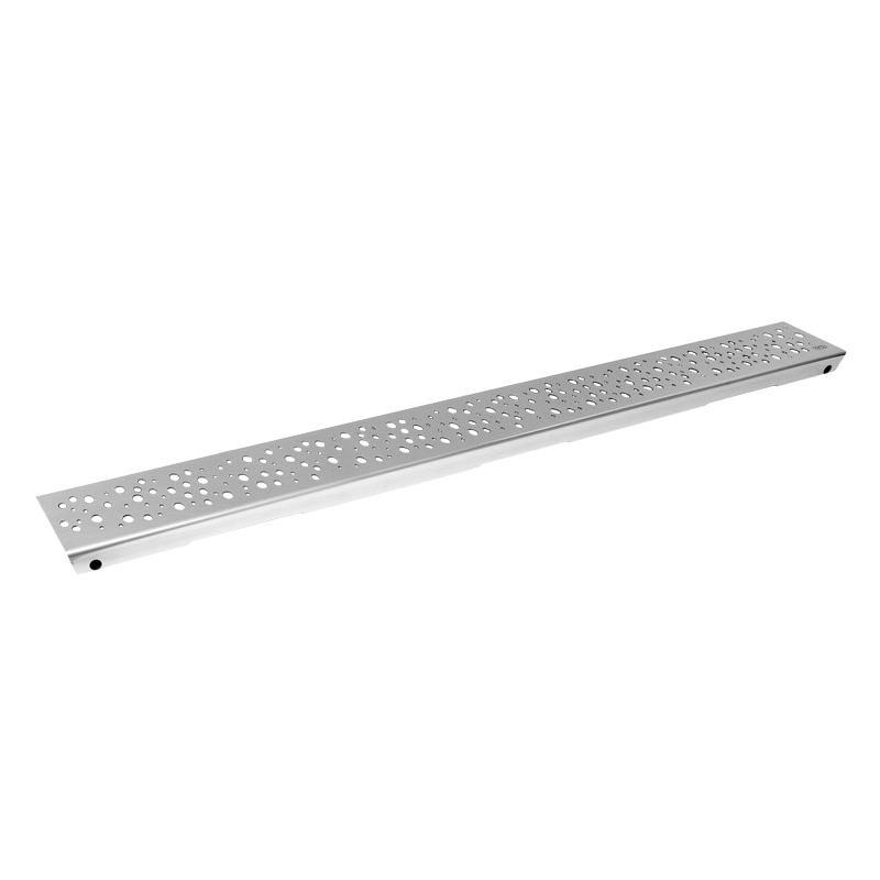 Grila de design Tece drops, otel inoxidabil periat pentru rigola de dus dreapta 900 mm