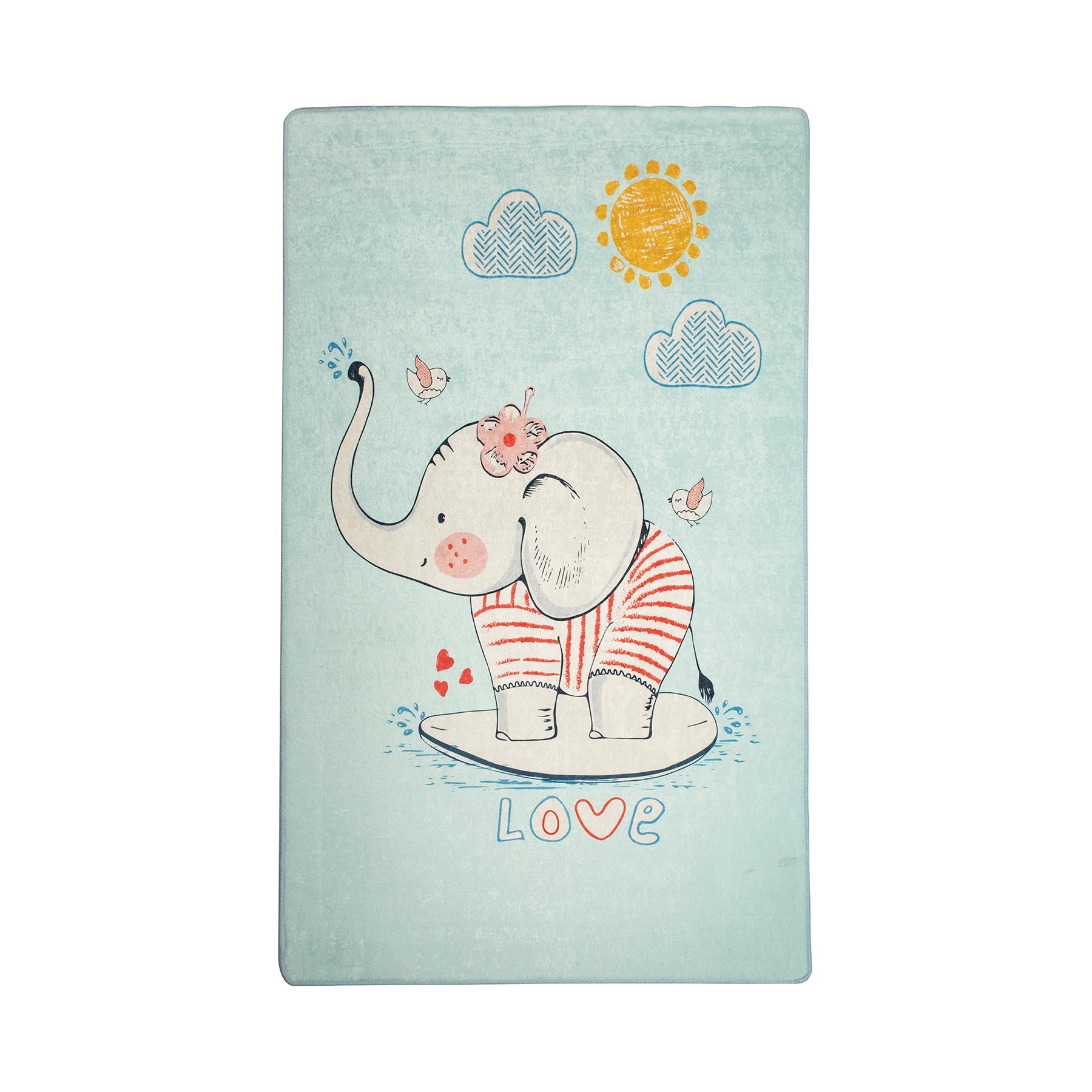 Covor Copii, LOVELY ALBASTRU,100 cm x 160 cm, Casafun