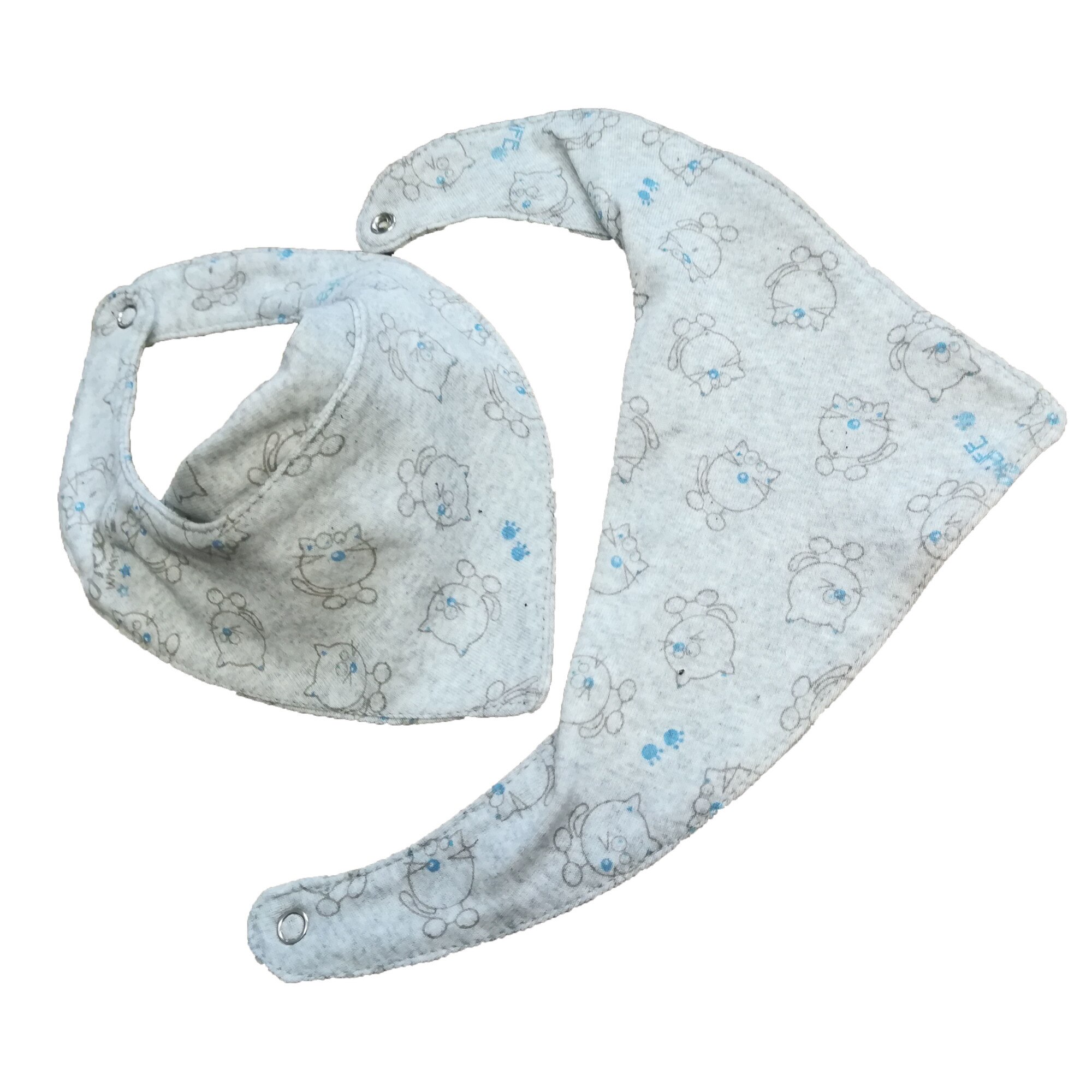 Bandana Bavetica Bebelusi Odorasul Mamei Gri Cu Pisicute Emag Ro