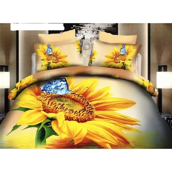 Lenjerie de pat 3d Digital Print, Ralex, floarea soarelui, 2 persoane Lenjerie de pat 3d Digital Print, Ralex, floarea soarelui, 2 persoane