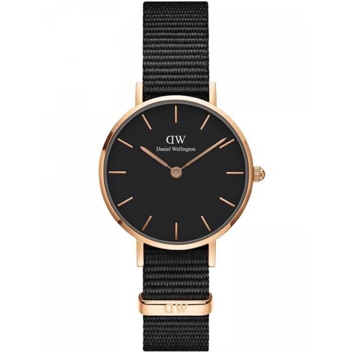 Ceas Dama Daniel Wellington, Analog, 3 ATM, Quartz, Nylon, Negru