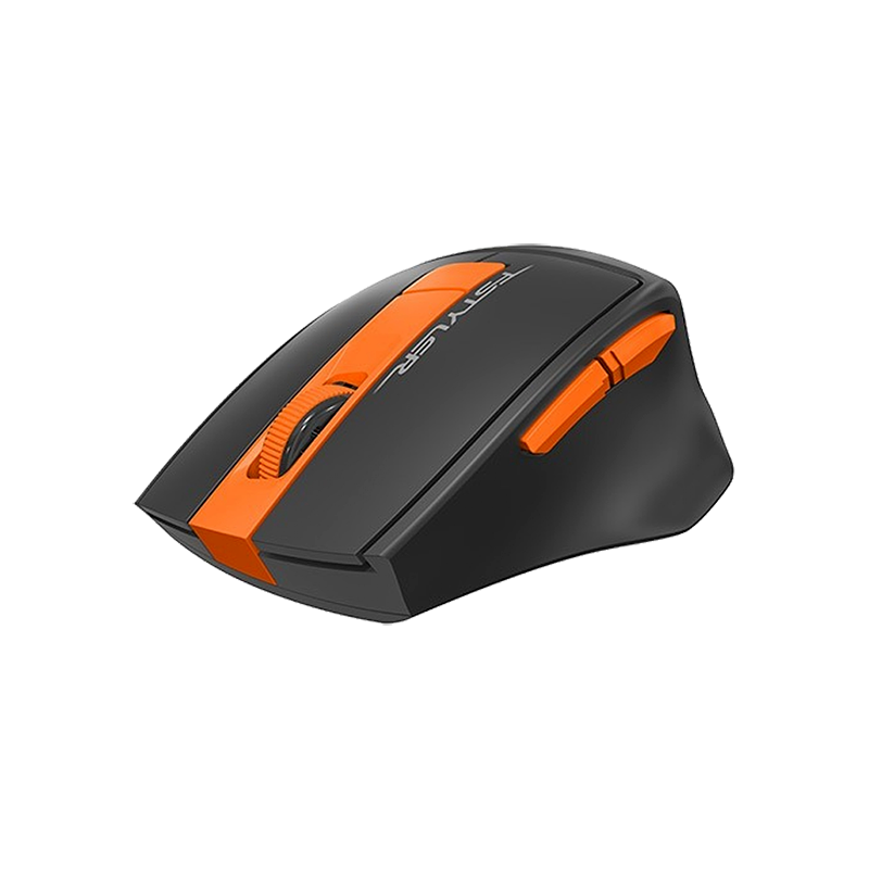 Mouse optic A4Tech FG30 wireless 16 in 1, gri-portocaliu