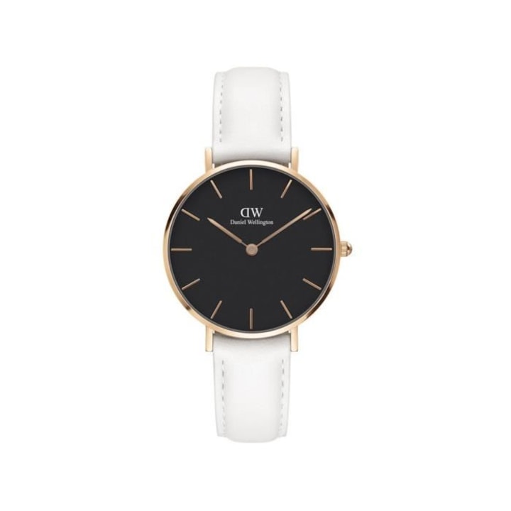 Ceas Dama Daniel Wellington, Analog, 3 ATM, Quartz, Nylon, Alb, DW00100283