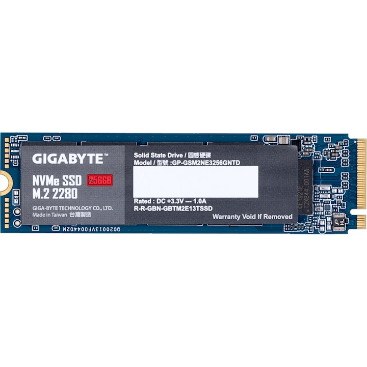Памет Solid State Drive (SSD) GIGABYTE NVMe, 256GB, M.2