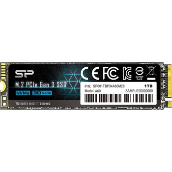 Solid State Drive (SSD) Silicon Power A60, 1TB, M.2 Solid State Drive (SSD) Silicon Power A60, 1TB, M.2
