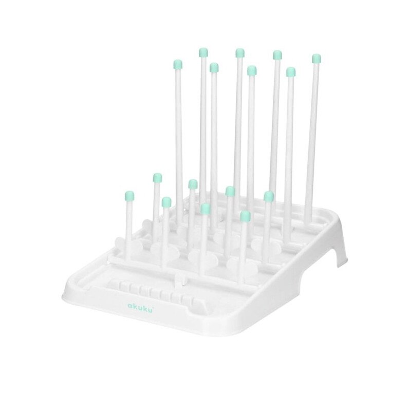 Suport pentru uscarea biberoanelor si accesoriilor Akuku A0419, Alb