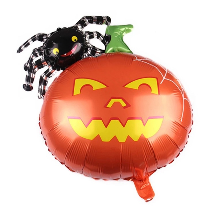 Ijesztő tökfóliás lufi, Halloween, 55*45 cm, Carnival Shop