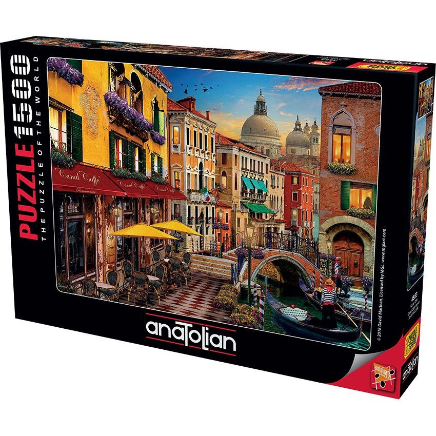 Puzzle Anatolian Cafenea la Venetia - 1500 piese