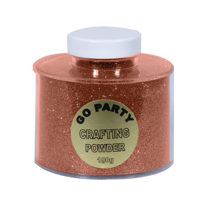 Pudra cu sclipici Rose Gold Pentru Baloane - 100 gr, Qualatex 91156, 1 BUC