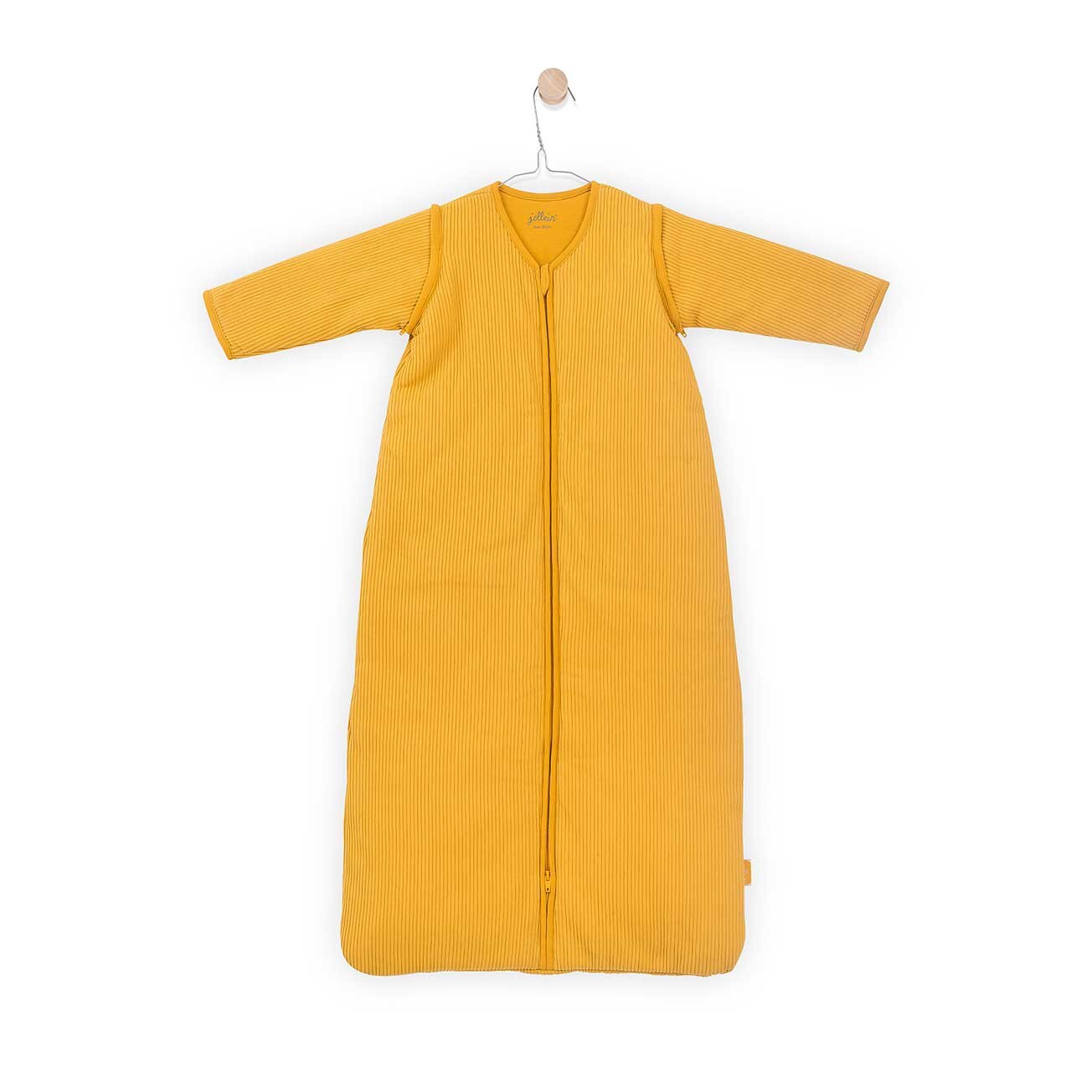 Sac de dormit bebe, Jollein Safari Rib, 110 cm, aspect reiat, galben