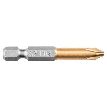 Bit pentru surubelnita electrica PH2x50mm, 1/4 Bit pentru surubelnita electrica PH2x50mm, 1/4