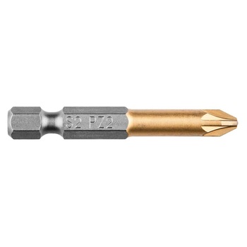 Bit pentru surubelnita electrica PZ2x50mm, 1/4 Bit pentru surubelnita electrica PZ2x50mm, 1/4