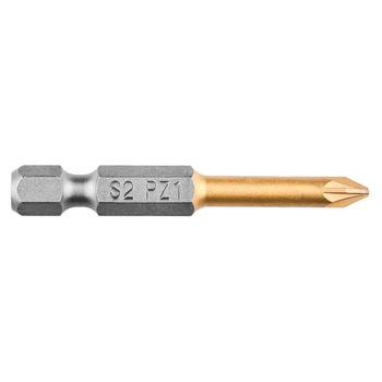 Bit pentru surubelnita electrica PZ1x50mm, 1/4 Bit pentru surubelnita electrica PZ1x50mm, 1/4