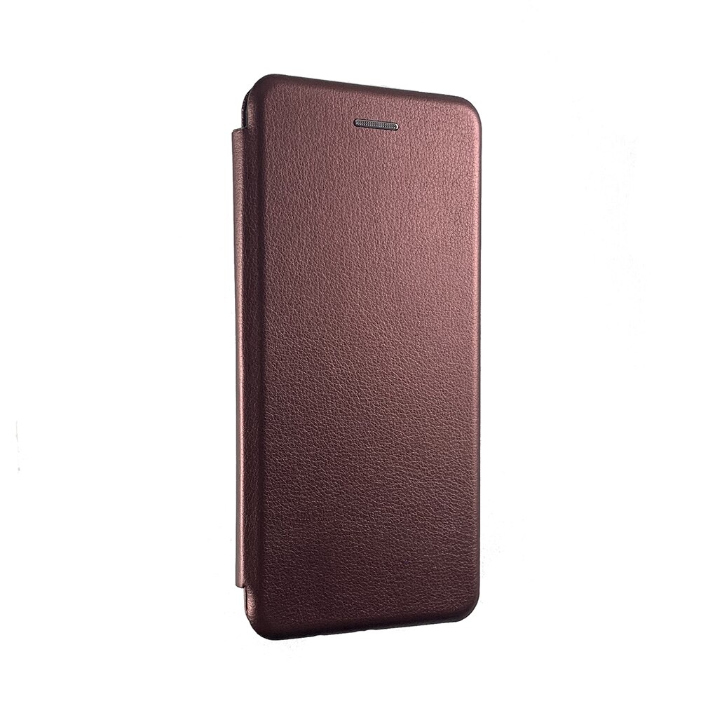 Husa carte soft cu magnet ascuns Huawei P20 lite 2019, Burghundi