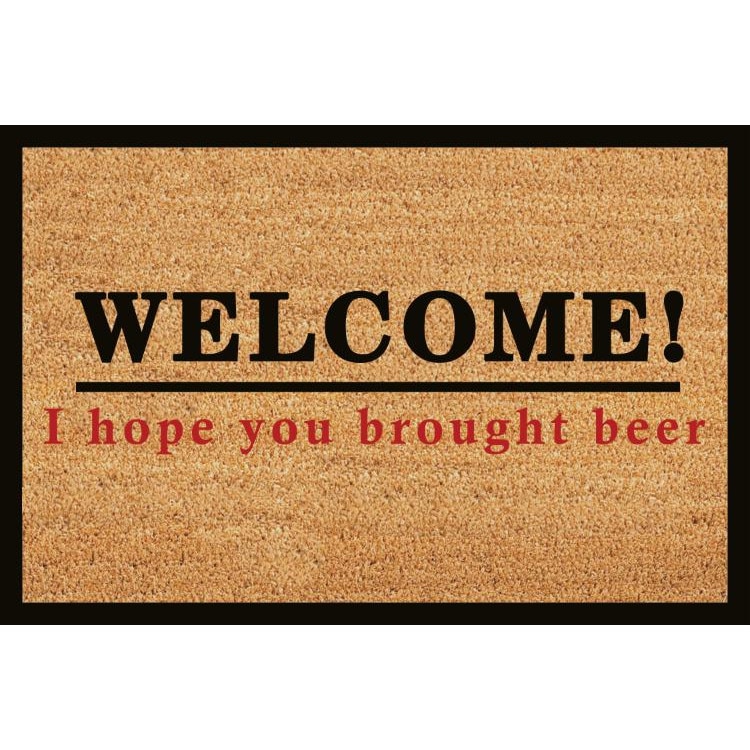 Covoras intrare 40x60 cm,beer, material iarba de mare