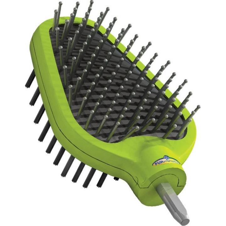 Cap perie dubla pentru animale, FURminator, Metal/Plastic