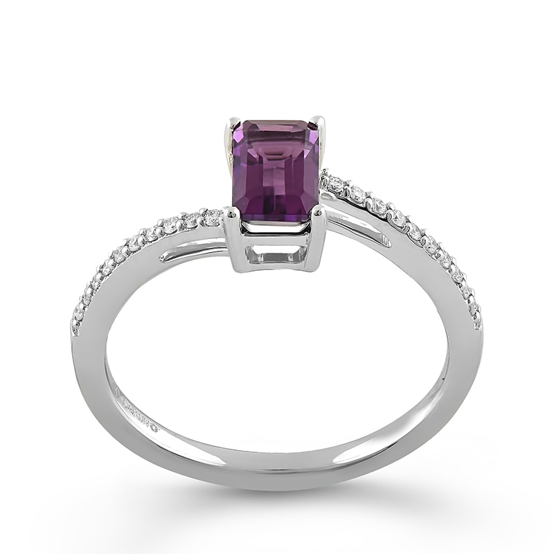 Inel Deruvo Aur 18k Diamante, Ametist, 52 RCRF00216-AMDW