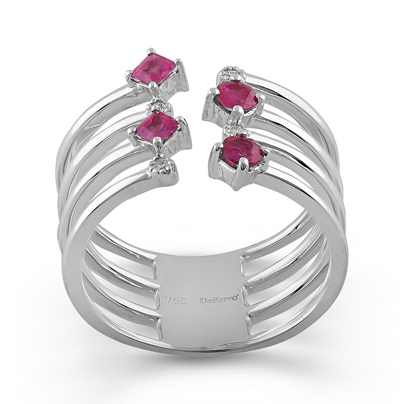 Inel Deruvo Aur 18k Diamante, Rubine, 54 R33020-RUDW