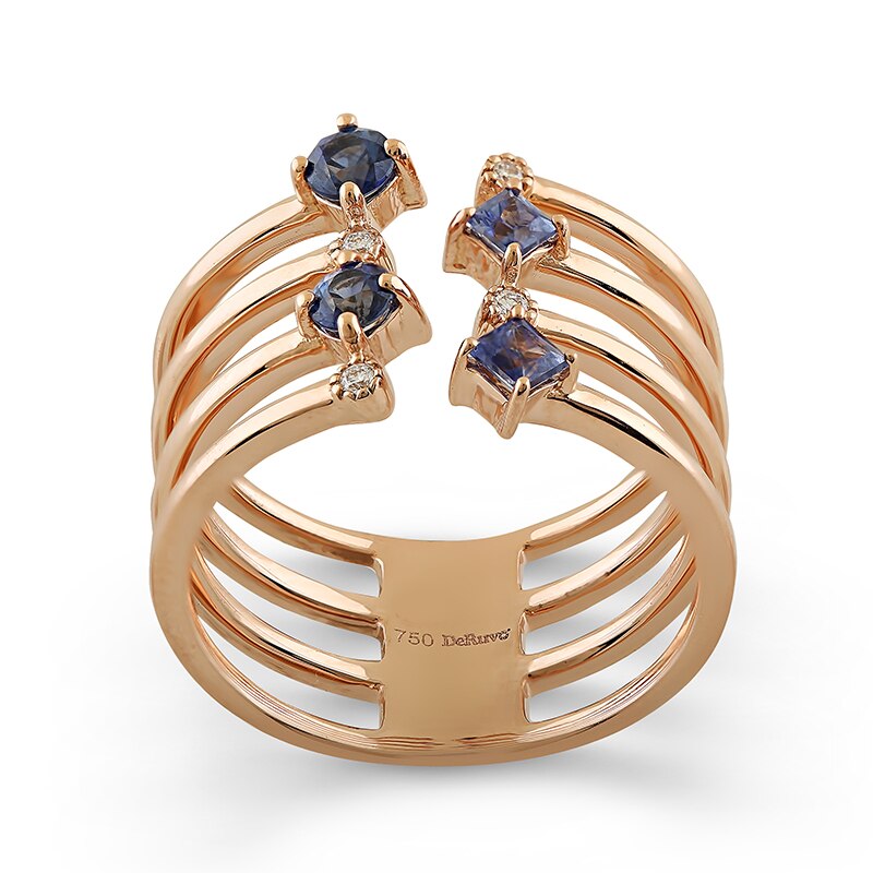 Inel Deruvo Aur 18k Diamante, Safire, 53 R33020-LBSDR