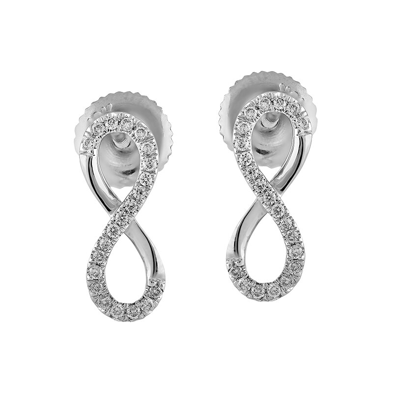 Cercei Blanco's Aur 18k Diamante EF12689-W