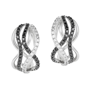 Cercei Deruvo Aur 18k Diamante, Diamante Negre E28888R-BDDW Cercei Deruvo Aur 18k Diamante, Diamante Negre E28888R-BDDW