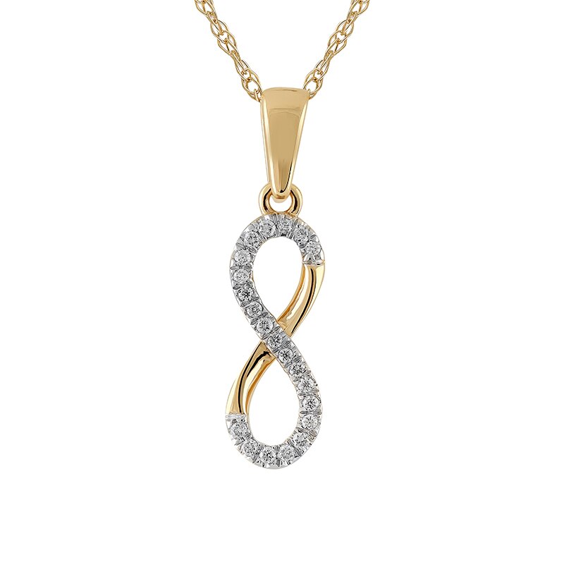 Pandantiv cu Lant Blanco's Aur 18k Diamante, 45 PF8904-Y