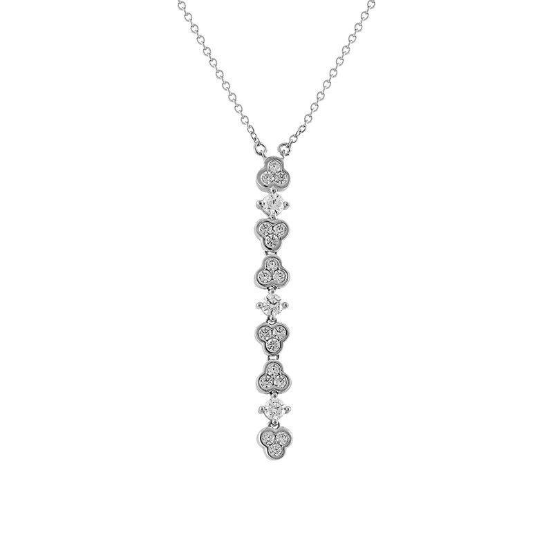 Colier Carla M* Argint 925 CZ, Ajustabil 42-48 OP12189RW