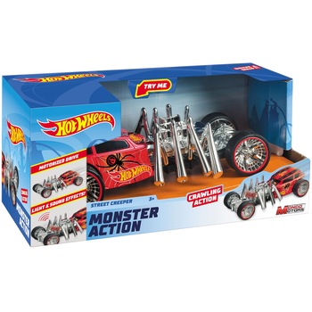 Masinuta Hot Wheels Monster Action - Street Creeper, cu lumini si sunete Masinuta Hot Wheels Monster Action - Street Creeper, cu lumini si sunete