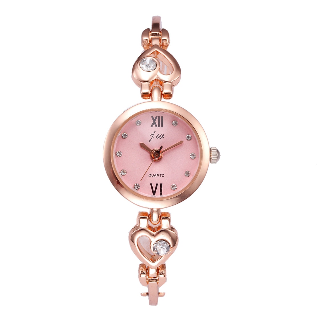 Ceas jw Dama Quartz Casual Elegant Rose, PN999696RE, curea din metal (zale), afisaj Analog