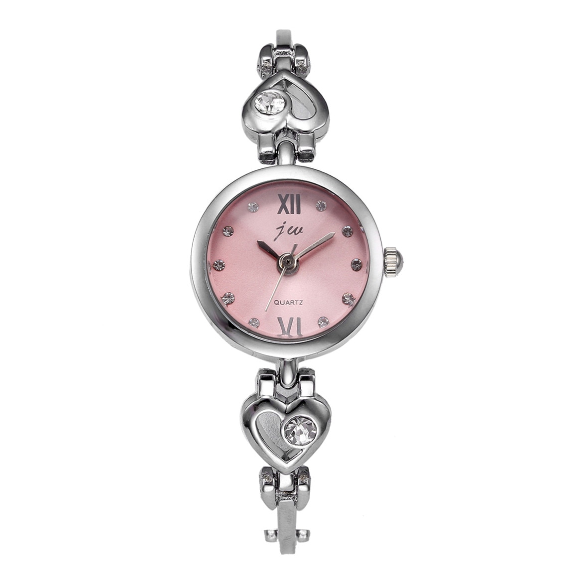Ceas jw Dama Quartz Casual Elegant Silver, PN999696SR, curea din metal (zale), afisaj Analog