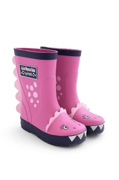 JoJo Maman Bebe, Cizme de ploaie cu imprimeu, Fucsia, 20 EU JoJo Maman Bebe, Cizme de ploaie cu imprimeu, Fucsia, 20 EU
