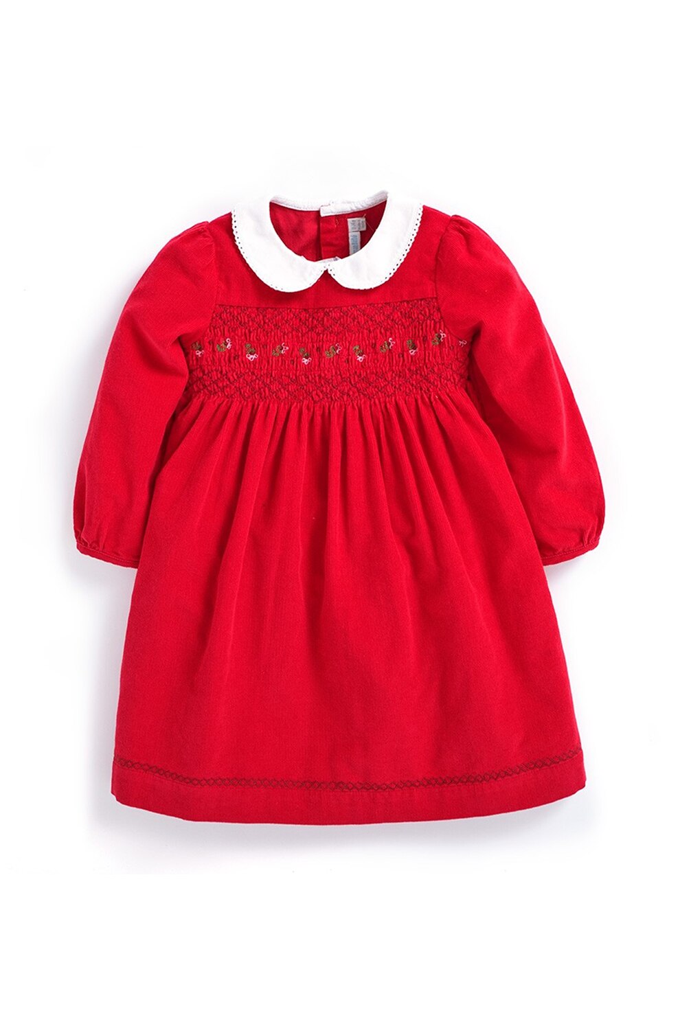 JoJo Maman Bebe, Rochie evazata cu insertii drapate, Rosu vermilion