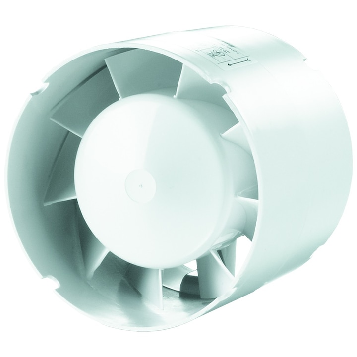 VENTS 100 VKO1 ventilátor, axiális soros ventilátor csatornába szereléshez, átmérő 100 mm, áramlás 107 m3/h