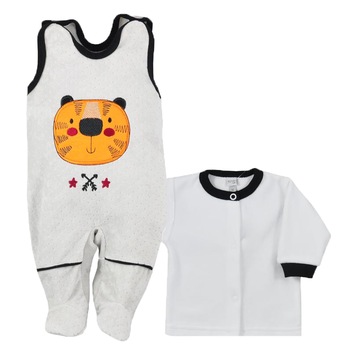 Compleu 2 piese pentru bebelusi Koala Brzdac 06-419C, Crem Compleu 2 piese pentru bebelusi Koala Brzdac 06-419C, Crem