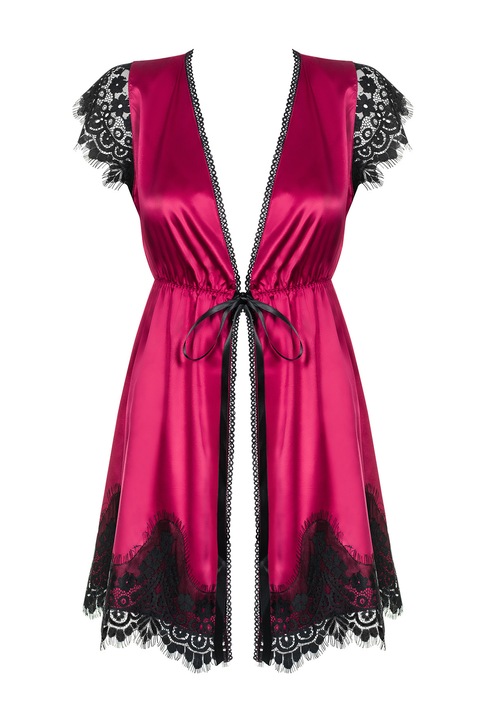 Дамски халат Obsessive, Черен, L-XL