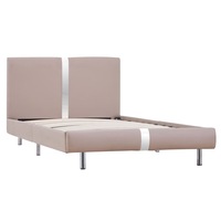 cadru pat o persoana vidaxl led piele artificiala-lemn 90 x 200 cm cappuccino imagen 56_0_
0