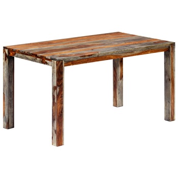 Masa de bucatarie, vidaXL, Lemn palisandru, 140 x 70 x 76 cm, Verde Masa de bucatarie, vidaXL, Lemn palisandru, 140 x 70 x 76 cm, Verde