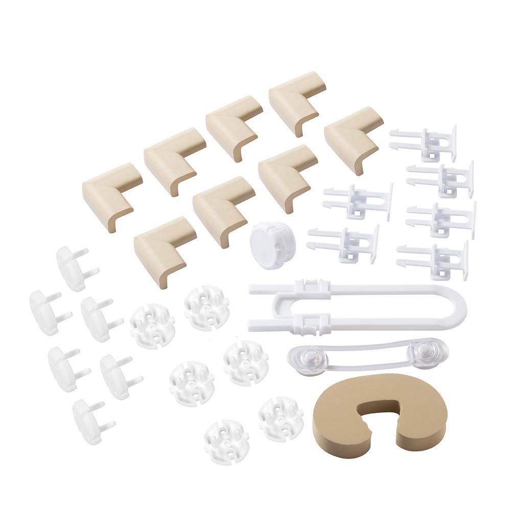 Kit 30 piese protectii mobilier Clevamama Bej