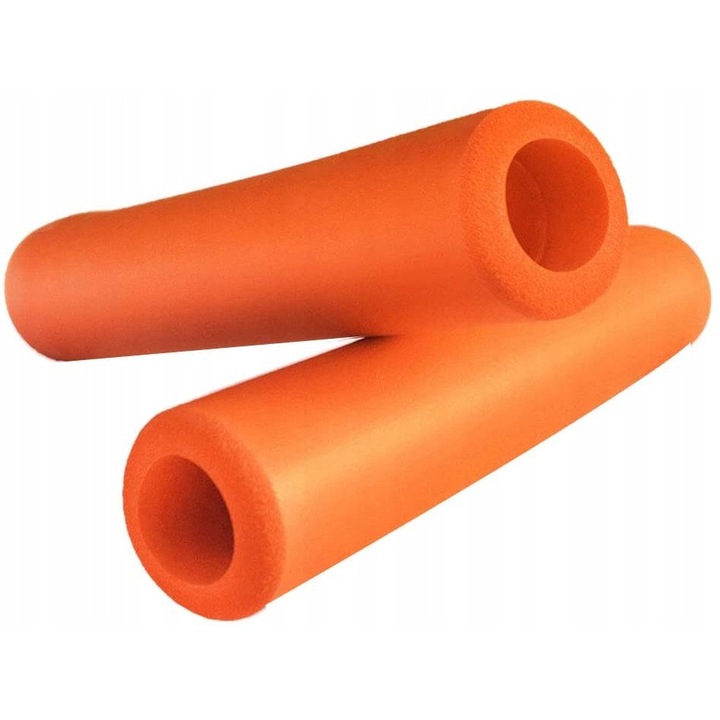 Set 2 Manere Bicicleta, SXT, 130 mm, 20 mm, Ergonomic, Spuma siliconica, Portocaliu