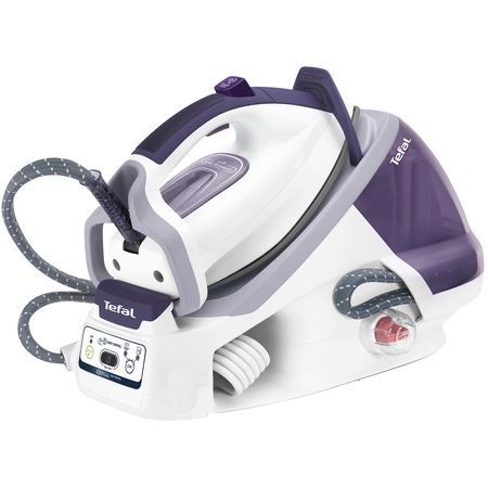Statie de calcat cu incalzire rapida Tefal GV7556 Express Easy, Talpa Ultragliss Diffusion, 2400 W, 1.7 l, 300 g/min, Alb/Albastru
