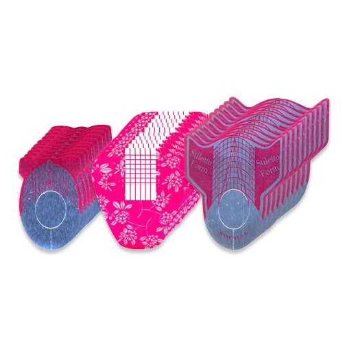 Set de sabloane pentru unghii false, MoonbasaNails, Multicolor