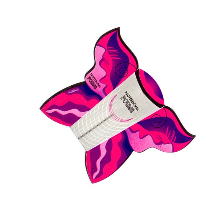 Műköröm sablon 30 db Pillangó #015