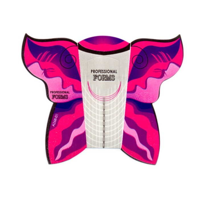 Műköröm sablon 30 db Pillangó #015