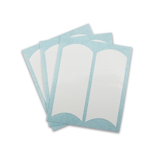 Sablon pentru manichiura French MoonbasaNails, 120 de bucati, Alb