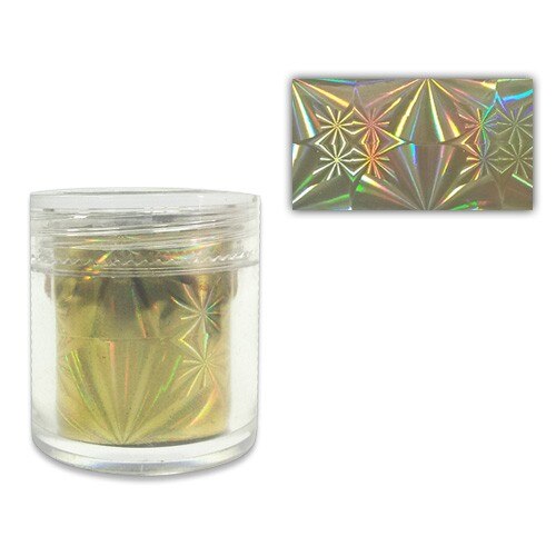 Folie transfer 29 MoonbasaNails, Auriu cu stele