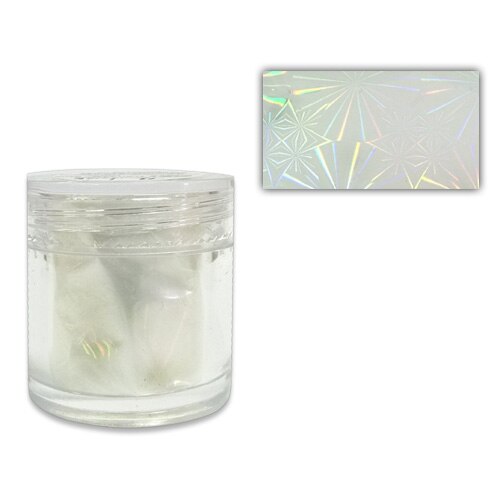 Folie transfer 24 MoonbasaNails, Transparent cu stele